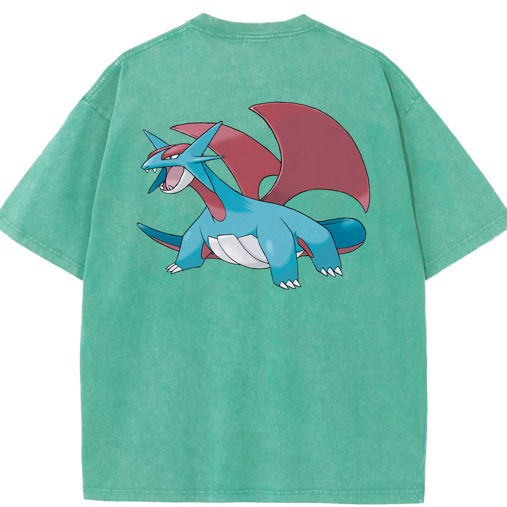 （画像用） ポケットモンスター Pokémon 綿100% ヴィンテージ風 半袖Tシャツ（背面プリント）